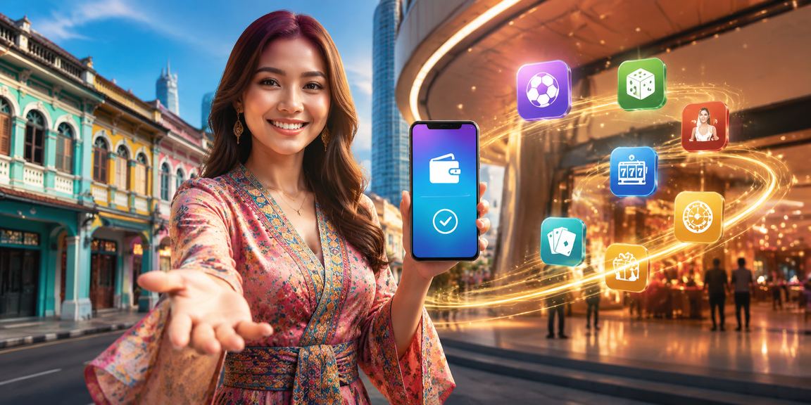 Pengguna mengakses promosi VIP kasino Pulau Pinang melalui apl 1821